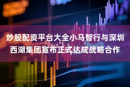 炒股配资平台大全小马智行与深圳西湖集团宣布正式达成战略合作